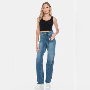 Judy Blue High Rise Tummy Control Classic Straight Fit Denim Jeans Various NEW